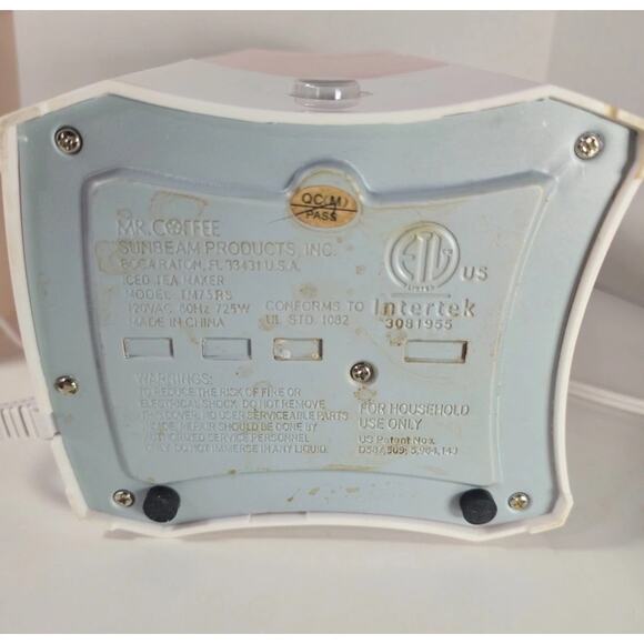 Mr. Coffee Fresh Tea Iced Tea Maker 3 Quart TM75RS w/ Pitcher Red Tested - Picture 6 of 6